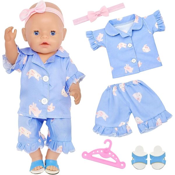 5 Vestiti Blu per Bambole Orizizhic - Set Completo di Abiti Eleganti e Colorati