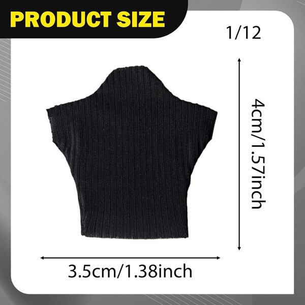 1/12 Miniatur-Tanktop mit Stehkragen für weibliche Actionfiguren, 6 Zoll, strapazierfähiger Stoff