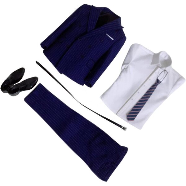 1/6 Puppen-Miniatur-Herren-Komplettoutfit – Hemd, Hose und Accessoires