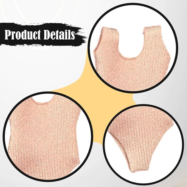 1:12 Badeanzug für weibliche Actionfiguren Rosa Sommerkleid LeeQinersw