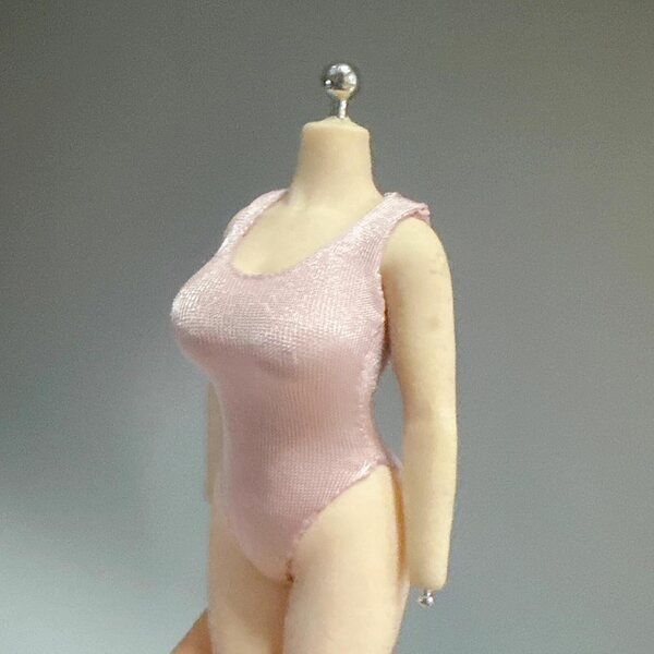 1:12 Badeanzug für weibliche Actionfiguren Rosa Sommerkleid LeeQinersw