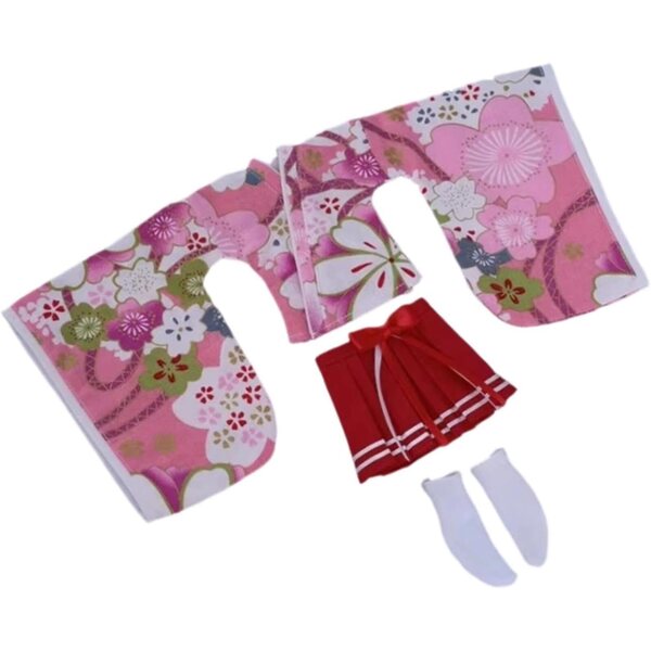 Abbigliamento per Figure Femminili 1/6 Kimono Tradizionale Top e Gonna Moda