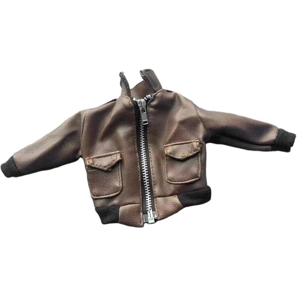 1/6 Actionfigur Pilotenbekleidungsjacke für 12-Zoll-Puppen aus strapazierfähigem PU
