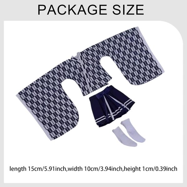 Abbigliamento 1/6 Kimono Donna per Figure 12 Pollici - Top, Gonna e Calzini