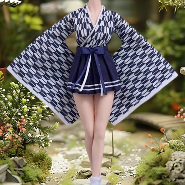 Abbigliamento 1/6 Kimono Donna per Figure 12 Pollici - Top, Gonna e Calzini