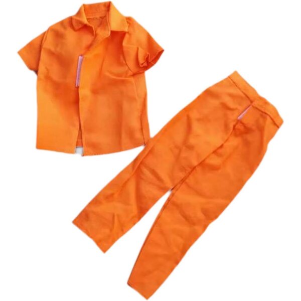 Stoff-Gefängnisuniform für 1/6 Puppen, Kleidung für 12-Zoll-Actionfiguren