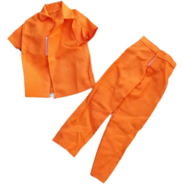 Stoff-Gefängnisuniform für 1/6 Puppen, Kleidung für 12-Zoll-Actionfiguren
