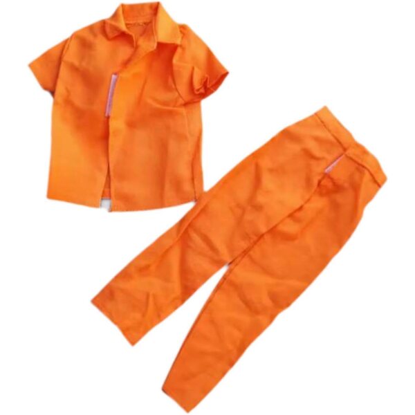 Stoff-Gefängnisuniform für 1/6 Puppen, Kleidung für 12-Zoll-Actionfiguren