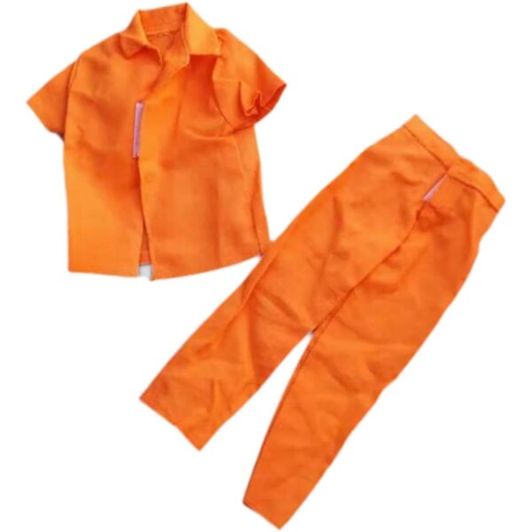 Stoff-Gefängnisuniform für 1/6 Puppen, Kleidung für 12-Zoll-Actionfiguren
