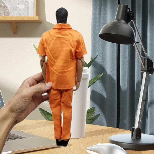 Stoff-Gefängnisuniform für 1/6 Puppen, Kleidung für 12-Zoll-Actionfiguren