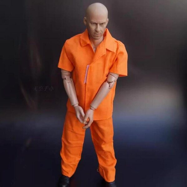 Stoff-Gefängnisuniform für 1/6 Puppen, Kleidung für 12-Zoll-Actionfiguren