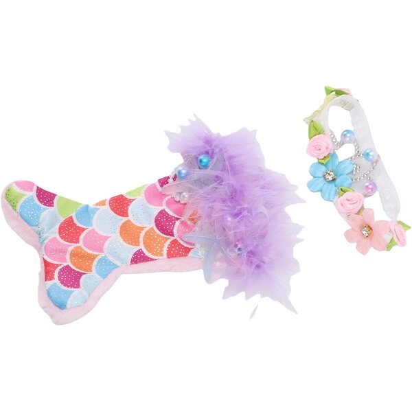 Kleidungsset für 17-cm-Puppen mit Fischschwanzkleid und elegantem Kopfschmuck Baxnore
