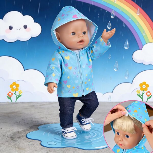 Kleidung für 35–45 cm große Orizzhic-Puppen, modische Kleidung für Qualitätspuppen