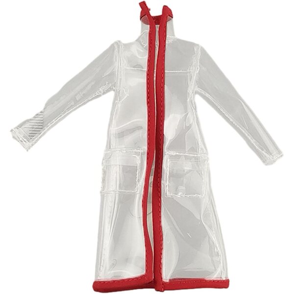 PVC-Miniatur-Regenmantel 9,5 cm für 1/12 Puppen – Bekleidungskollektion Ysyqkn