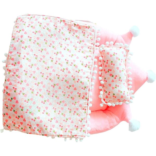 Accessori biancheria letto per bambole 20 cm in cotone peluche morbido 32x30 cm