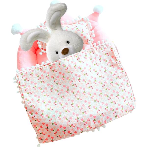 Accessori biancheria letto per bambole 20 cm in cotone peluche morbido 32x30 cm