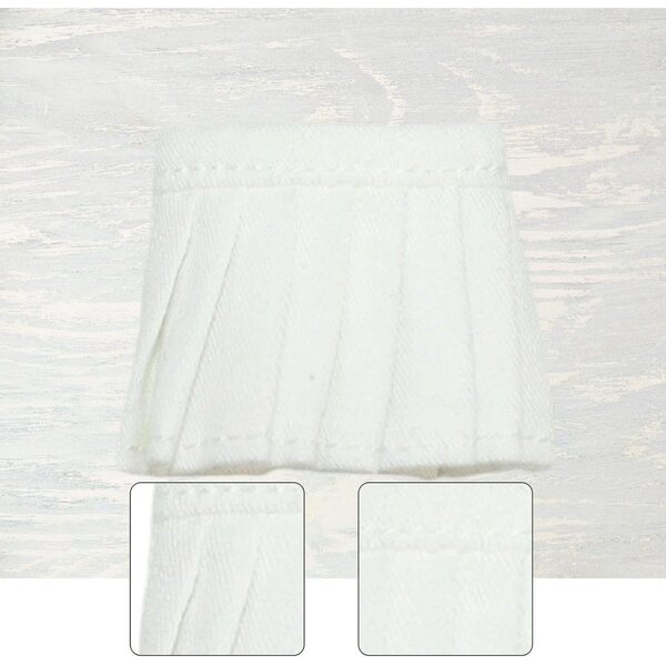 Minigonna in Tessuto Bianca per Action Figure 1:12 - Abbigliamento Miniatura 6 Pollici