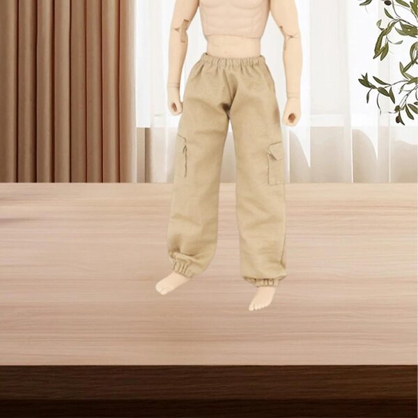 Khaki-Hose für männliche Actionfiguren 1:6 – Miniaturkleidung 30 cm
