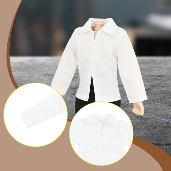 Abito Bianco 1:6 per Action Figure Maschili 12 Pollici - Stile Casual Moderno