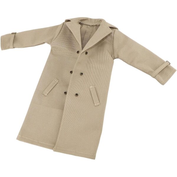 1/6 Stoff-Trenchcoat für 12 Zoll Fiocias Khaki Actionfigur