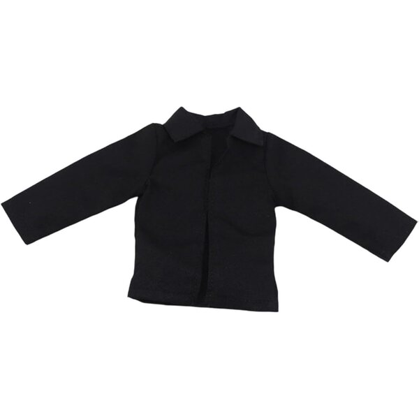 Vestiti miniatura TTETTZ 1/6 per action figure maschili 12 pollici, camicia oversize nera