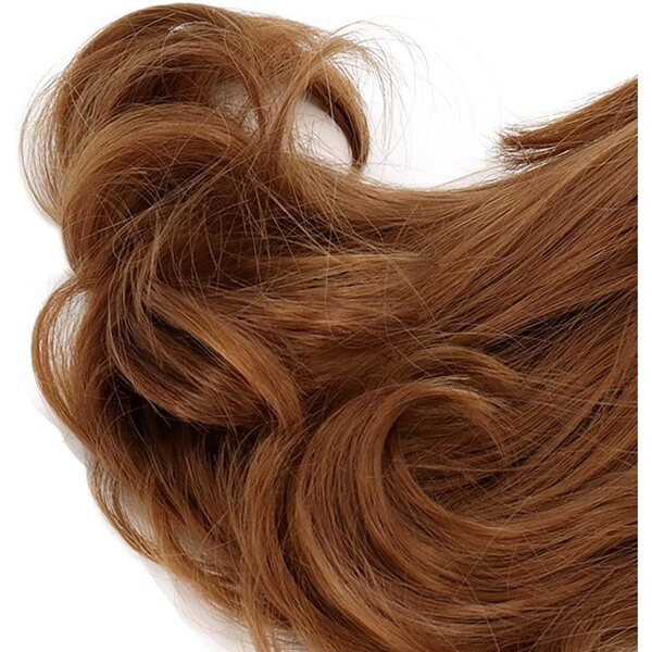 Parrucca per Bambole BJD 1/3 Marrone con Frangia Smussata e Capelli Lunghi