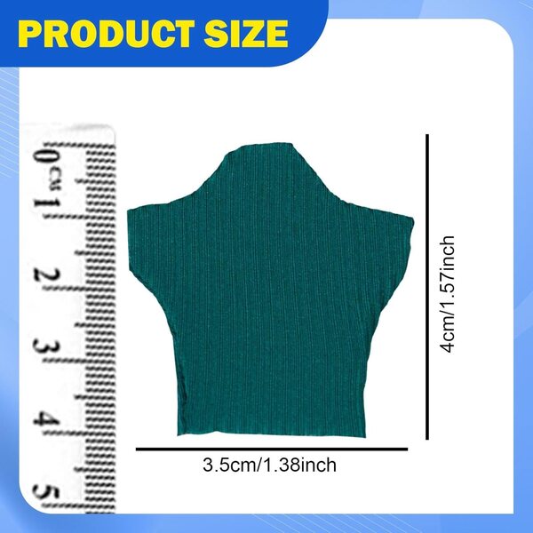 1/12 Sommer-T-Shirt für Puppe aus grünem Stoff – Miniatur-Modeaccessoire