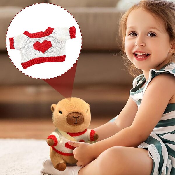 Vestiti per bambola Capibara in peluche morbido per bambole 20-25 cm
