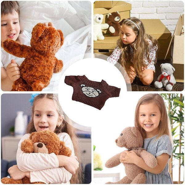 Vestiti in peluche per bambole capibara 20-25 cm, outfit morbido e versatile