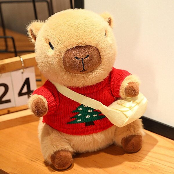 Vestiti di peluche per bambole Capibara 20-25 cm, costume morbido in poliestere
