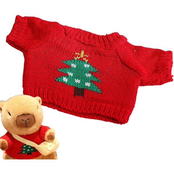 Vestiti di peluche per bambole Capibara 20-25 cm, costume morbido in poliestere