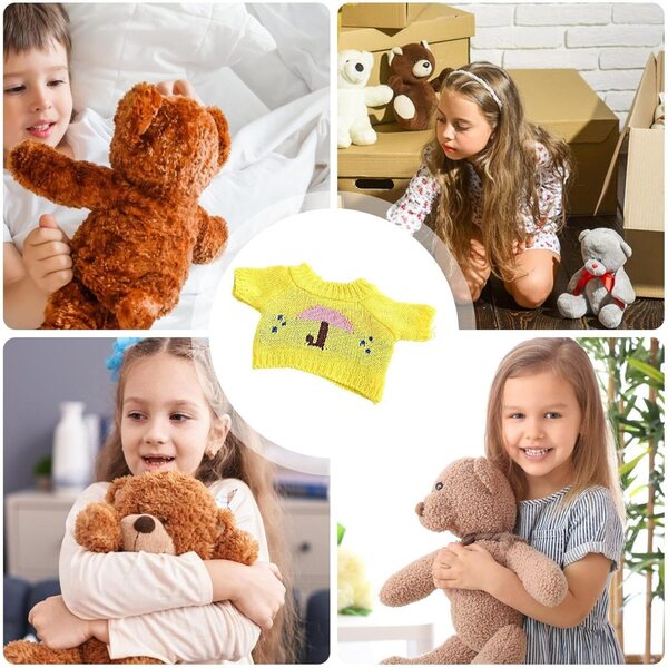Polyester-Capybara-Plüschkleid für 20–25 cm große Puppen, weicher und sicherer Pullover