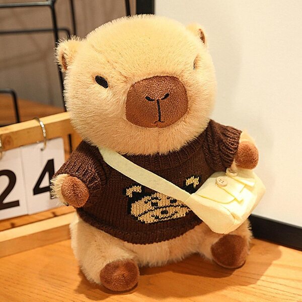 Abbigliamento peluche Capibara per bambole 20-25 cm, morbido e sicuro