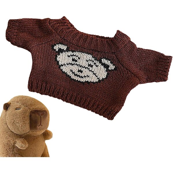 Abbigliamento peluche Capibara per bambole 20-25 cm, morbido e sicuro