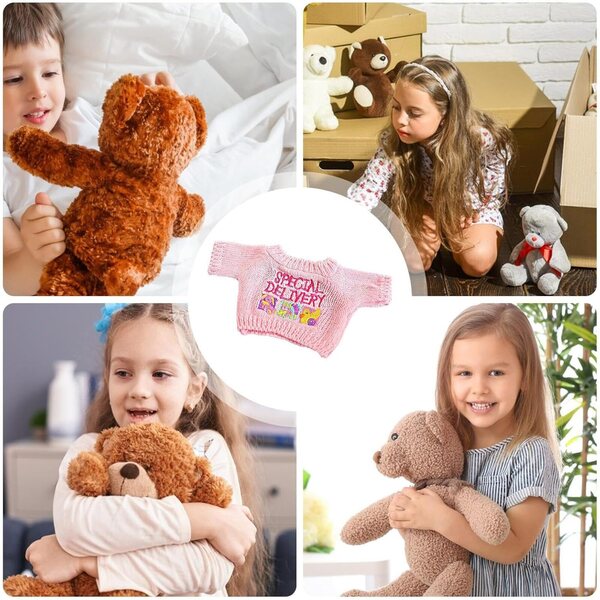 Vestito peluche per bambole 20-25 cm in poliestere morbido e leggero