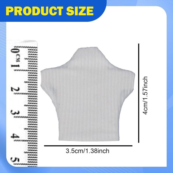 Kurzarm-T-Shirt für 1/12 Puppen – weißes, lässiges Sommer-Mini-Top von SZLIFE