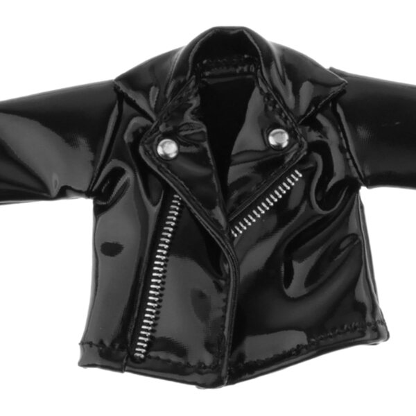 1/12 Lederjacke für männliche Actionfigur – Miniatur-Modekleidung
