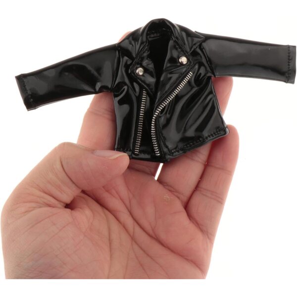 1/12 Lederjacke für männliche Actionfigur – Miniatur-Modekleidung