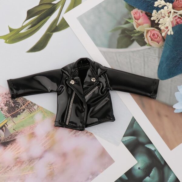 1/12 Lederjacke für männliche Actionfigur – Miniatur-Modekleidung