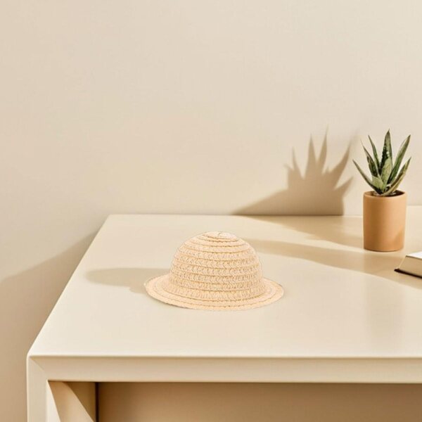 Set 3 Mini Cappelli di Paglia per Bambole ERINGOGO, Accessori Fai da Te Decorativi