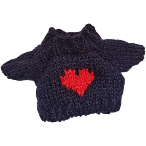 Miniatur-Pullover für 15 cm große Puppen, weiches und abnehmbares Plüsch-Kleidungszubehör