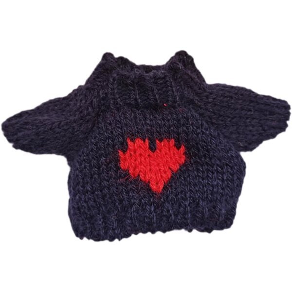 Miniatur-Pullover für 15 cm große Puppen, weiches und abnehmbares Plüsch-Kleidungszubehör