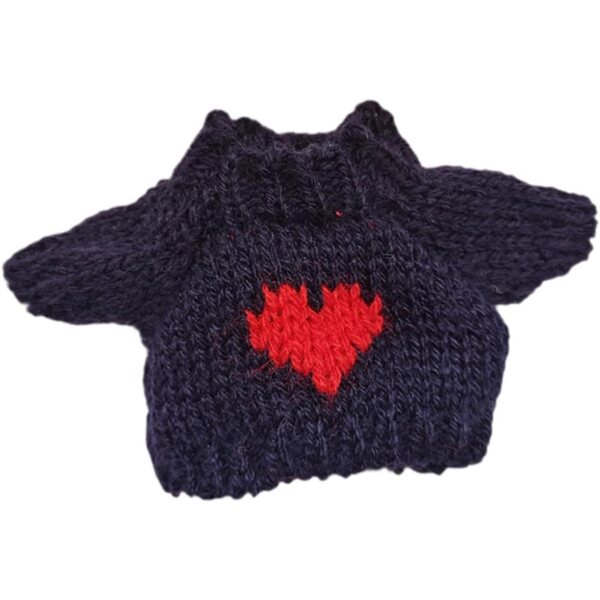 Miniatur-Pullover für 15 cm große Puppen, weiches und abnehmbares Plüsch-Kleidungszubehör