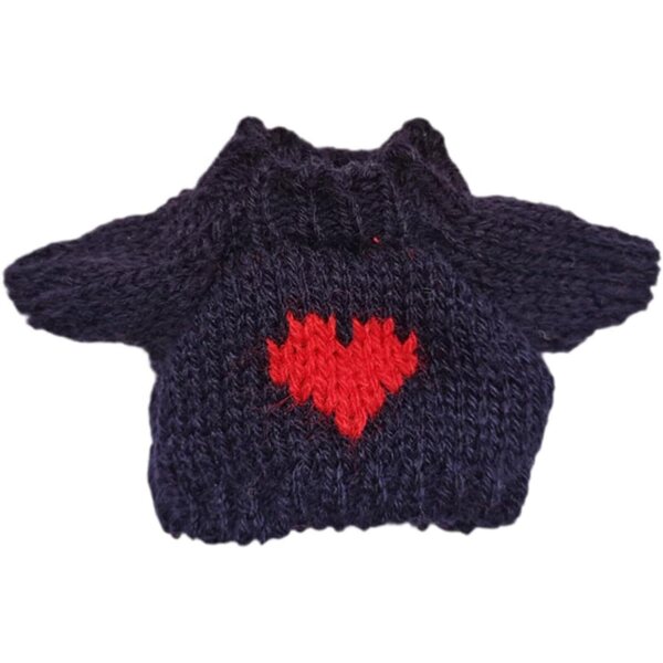 Miniatur-Pullover für 15 cm große Puppen, weiches und abnehmbares Plüsch-Kleidungszubehör
