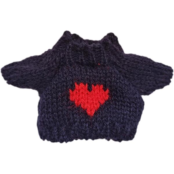 Miniatur-Pullover für 15 cm große Puppen, weiches und abnehmbares Plüsch-Kleidungszubehör