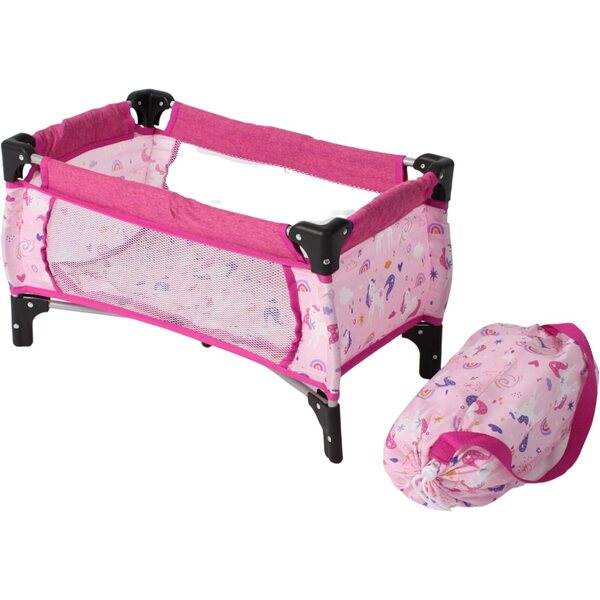 Bayer Chic 2000 Lettino da Viaggio per Bambole fino a 50 cm con Design Jeans