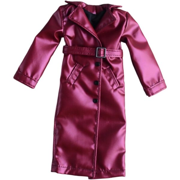 Oshhni Cappotto Miniatura 1/12 Antivento Viola per Action Figure 6'' Maniche Lunghe