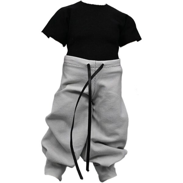 1/12 Puppen-Outfit, lockere Hose und T-Shirt für 6-Zoll-Actionfiguren