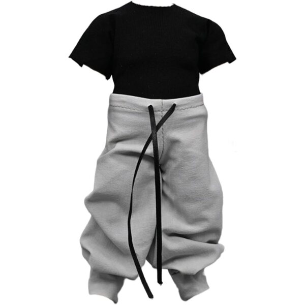 1/12 Puppen-Outfit, lockere Hose und T-Shirt für 6-Zoll-Actionfiguren