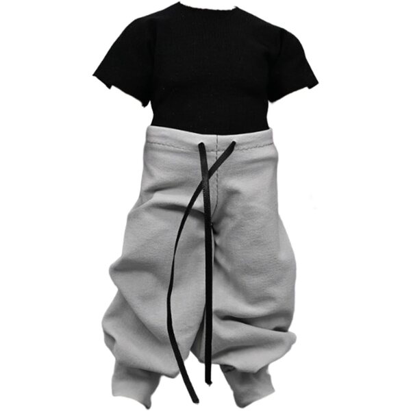 1/12 Puppen-Outfit, lockere Hose und T-Shirt für 6-Zoll-Actionfiguren